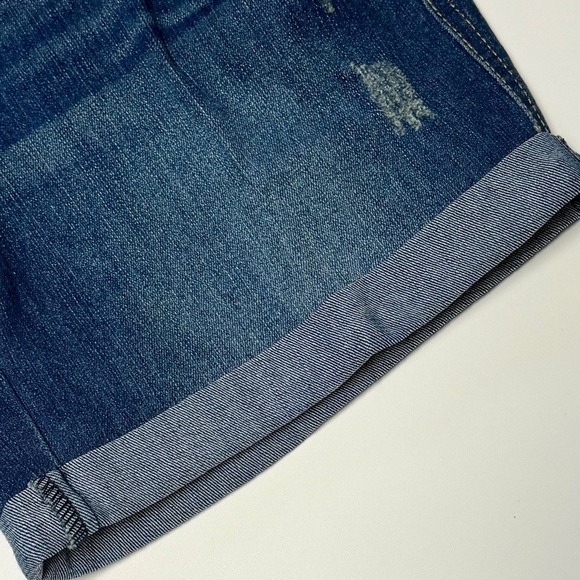 Oh Baby by Motherhood Maternity Denim Jean Shorts Distressed Secret Fit S NWT - Picture 9 of 13